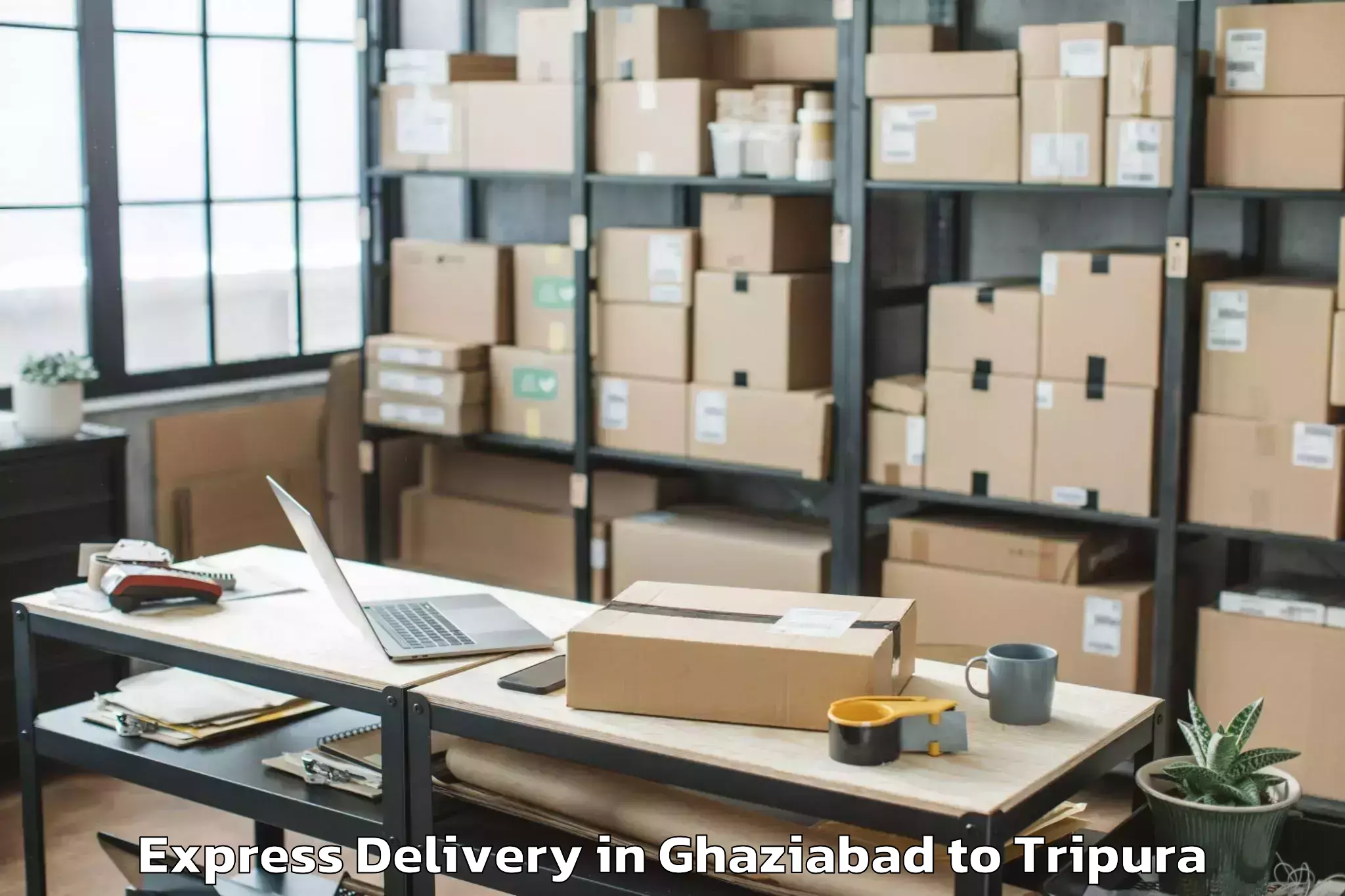 Get Ghaziabad to Kailashahar Express Delivery